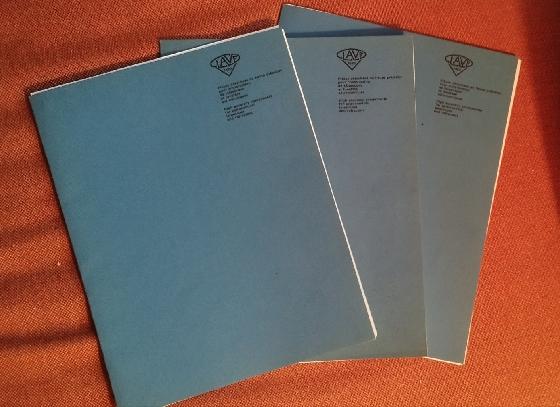 3 lots de catalogue Clavé Paris - pochette + tarifs 70A / 72A + 11 fiches techniques A69 à K69