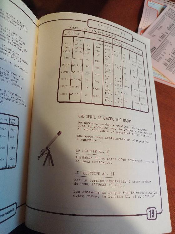 Catalogue astronomie Devaux-Chevet 1977 - instruments, oculaires, accessoires