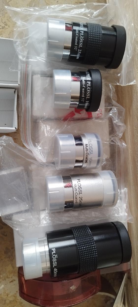 Lot d’oculaires Plössl 31,75 mm (1,25") - 5 pièces