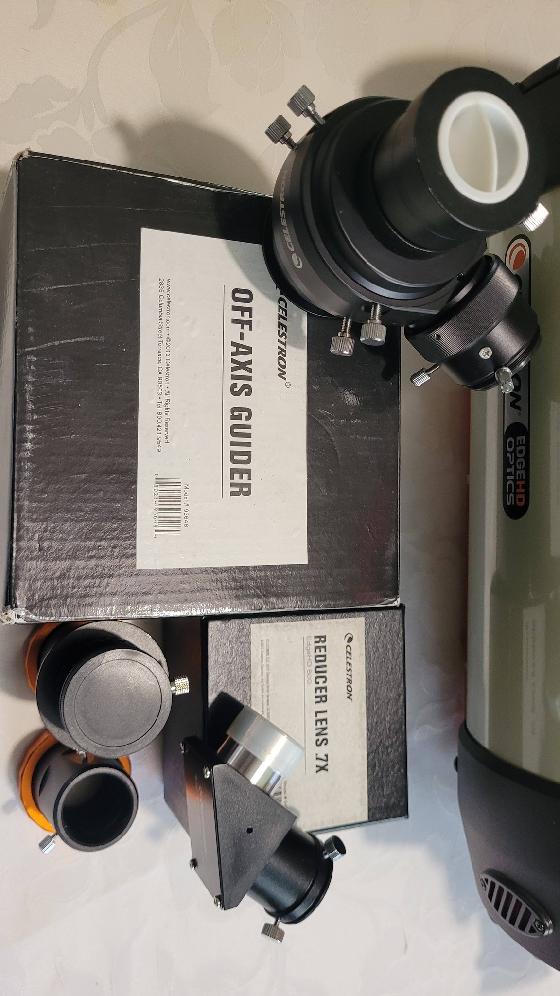 Telescope celestron C8 EDGE HD + réducteur + off axis guider + sac de transport