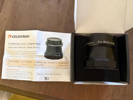 Telescope celestron C8 EDGE HD + réducteur + EAF