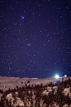 Flaine sous un ciel étoilé 