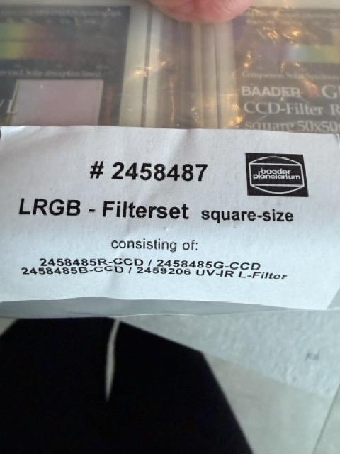 Jeux filtre LRGB Baader