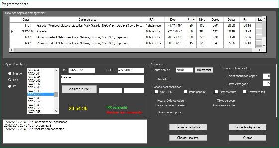 Programme pilotage monture