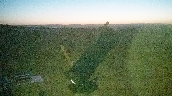 Site d'Euvezin à la tombée de la nuit