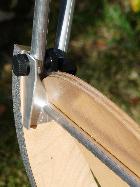 Dobson 300 de voyage détail equerre de fixation avant sur tourillon 2