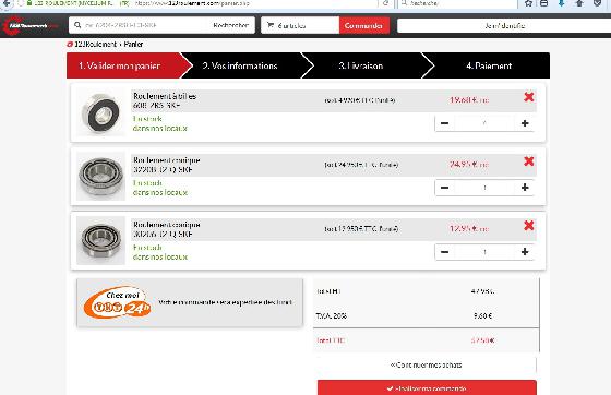 ma commande roulement