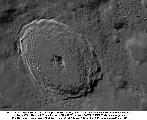 Lune cratère Tycho 625 mm B3 IR685 Lic CATHALA