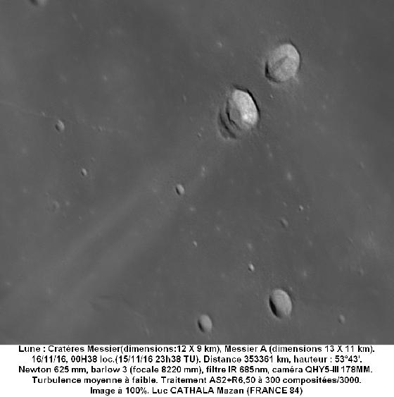 Cratères Messier et Messier A 625mm barlow 3 IR 685 16/11/16 Luc CATHALA