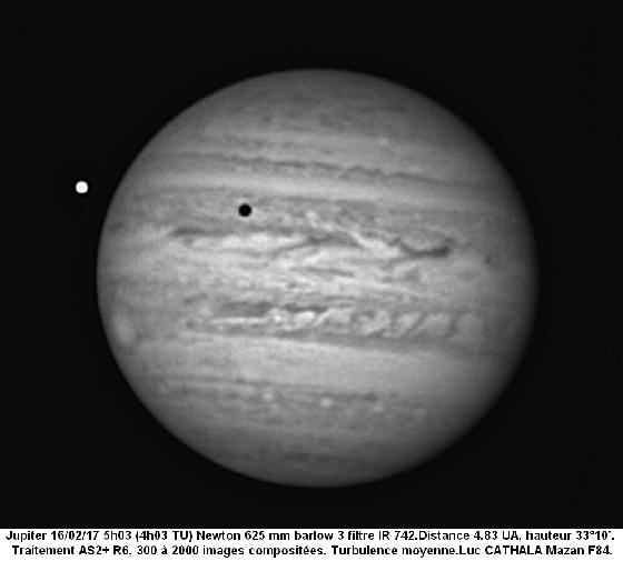 Jupiter 16/02/17 625 mm barlow 3 IR742 CATHALA Luc