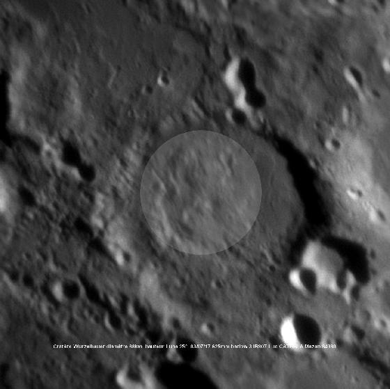 Visage dans le Cratère Wurzelbauer au 625 mm barlow 3 IR807 030717 CATHALA Luc