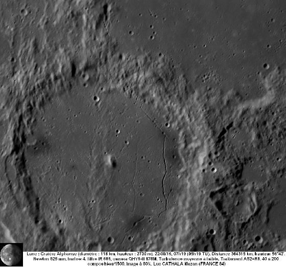Cratère Alphonse 22/09/2016 625 mm barlow 4 IR685 Luc CATHALA