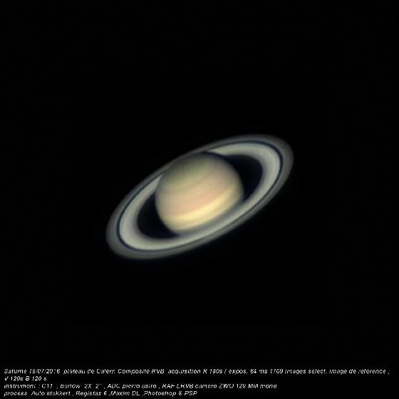 Saturne du côté de Calern