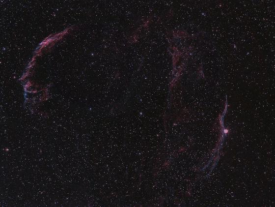 Dentelles du Cygne - Mosaïque A7s 50pc étoiles matées