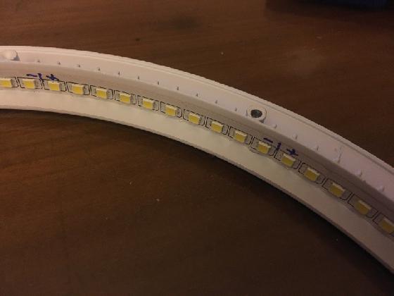 transformation de plafonnier à led en boite à flats 1