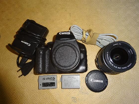 Canon EOS 450D défiltré partiel + accessoires