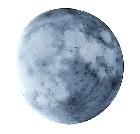 Pleine lune en négatif