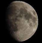 Lune gibbeuse croissante