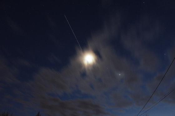 Conjonction Lune, Mars, Venus, ISS 1 Février 2017