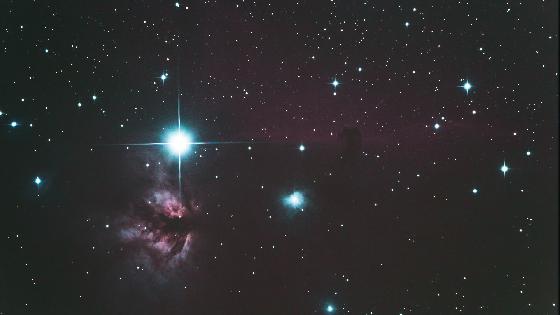 Nébuleuse de la flame & de la tête de cheval.