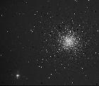 M13 sous la lune