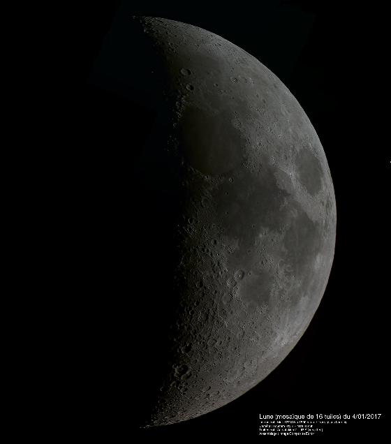 Lune (mosaïque), le 4/01/2017
