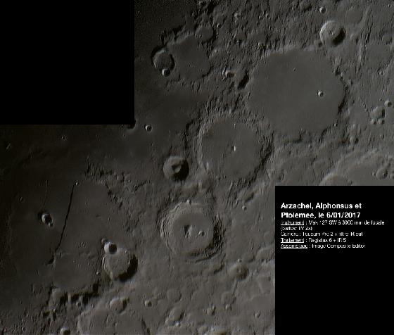 Arzachel Alphonsus Ptolemee, le 4/01/2017