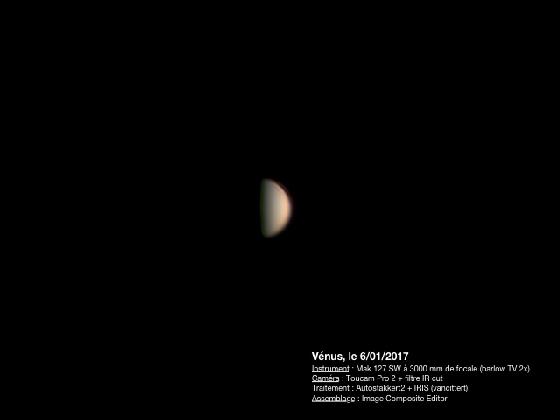 Vénus, le 6/01/2017
