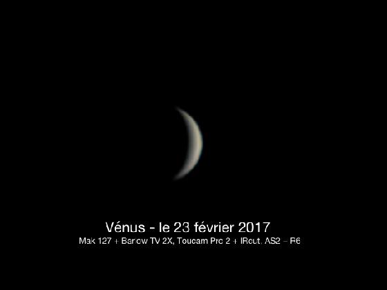Vénus, le 23/02/2017
