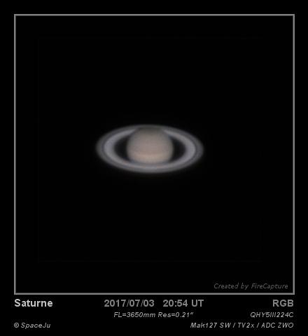 Saturne, le 3/07/2017