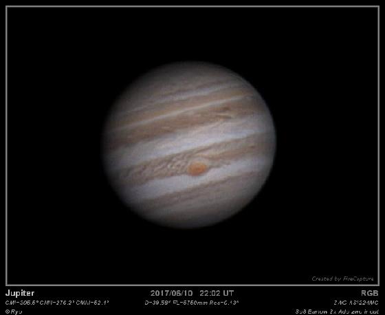 Jupiter du 10/06/2017