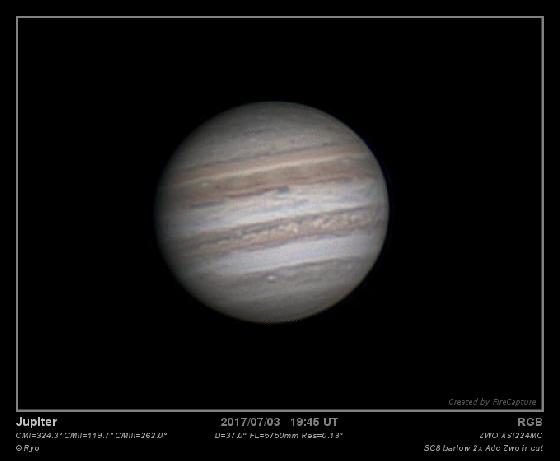 Jupiter du 03/07/2017