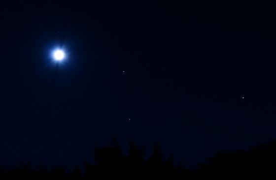 Lune-Saturne-Mars-Antares