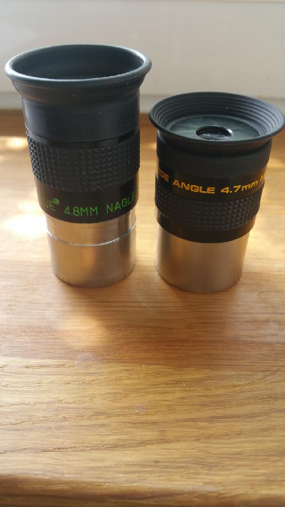 Nagler 4,8 et meade uwa 4,7