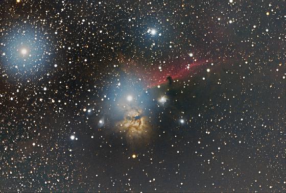 Tete de cheval et la flamme