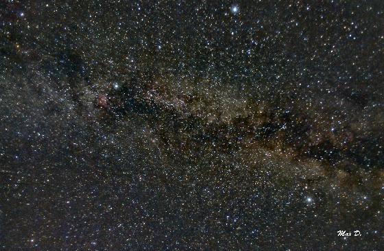 Voie Lactée dans le Cygne et la Lyre