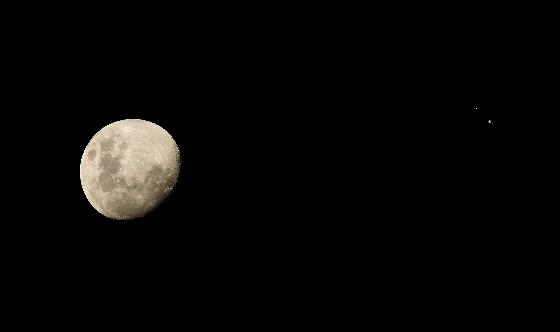 Conjonction Lune-Jupiter 400mm