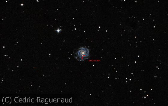 NGC 3938 et SN 2017ein