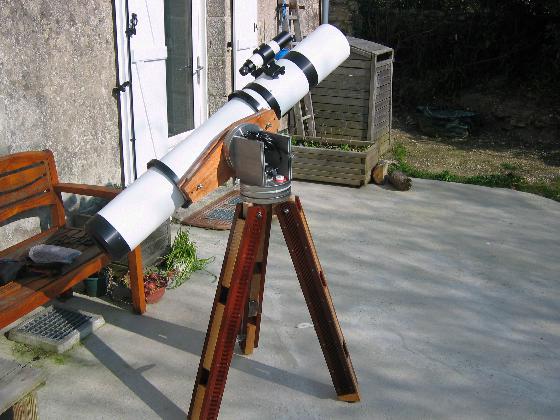 Monture Altaz réalisation inox_2 et tube 150 F/D 8