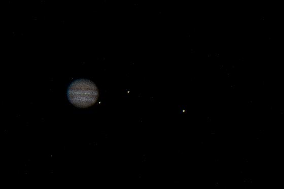 Jupiter, Europe, Io et Ganymède