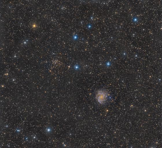 Groupe Amas ouvert et Galaxie spirale Ngc6964