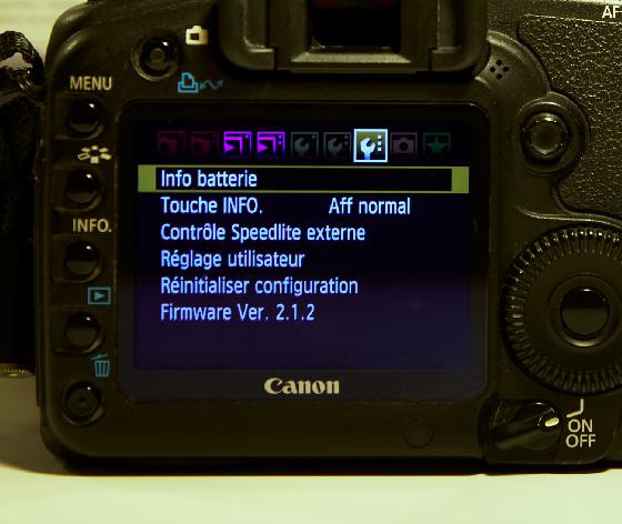 EOS 5D Mark II Astrodon (écran)