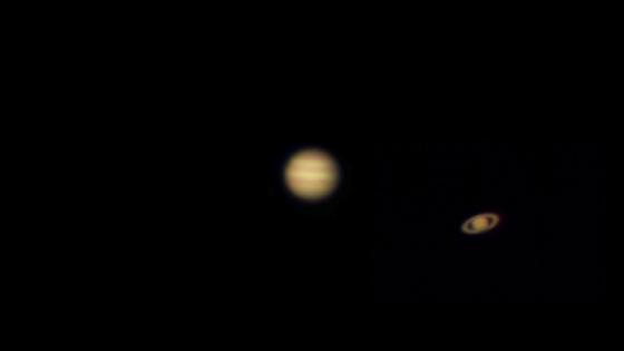 photomontage jupiter et saturne 
