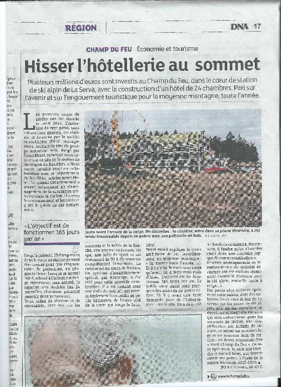 Article hôtel Cdf