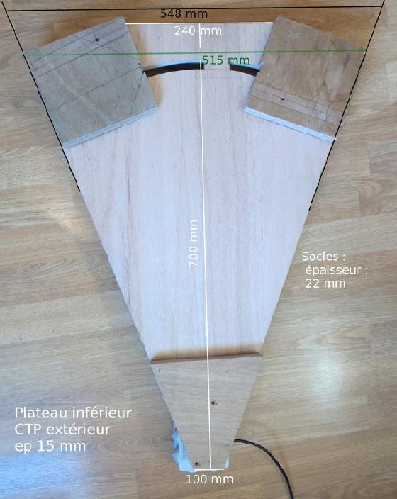 dimensions table inférieure
