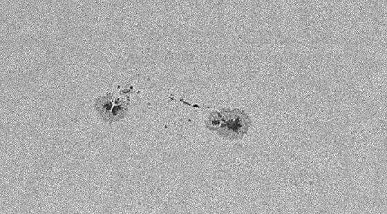 Sun 26-03-2017 AR2644 ED80, QHY5L-IIm, IR cut filter, Continuum 540nm filter, Barlow 2.5x, AS3, Registax6