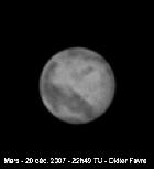 Mars, le 20 d&eacute;cembre 2007