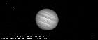 Europe, Ganymède, Jupiter et Io, le 23 août 2009 à 21h42 TU