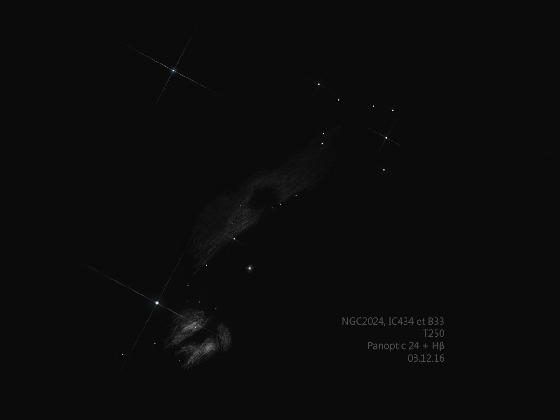 NGC2024, IC434 & B33 03.12.2016