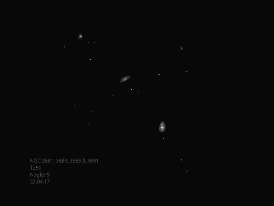 NGC3681,3684,3686&3691 T250 23.04.17